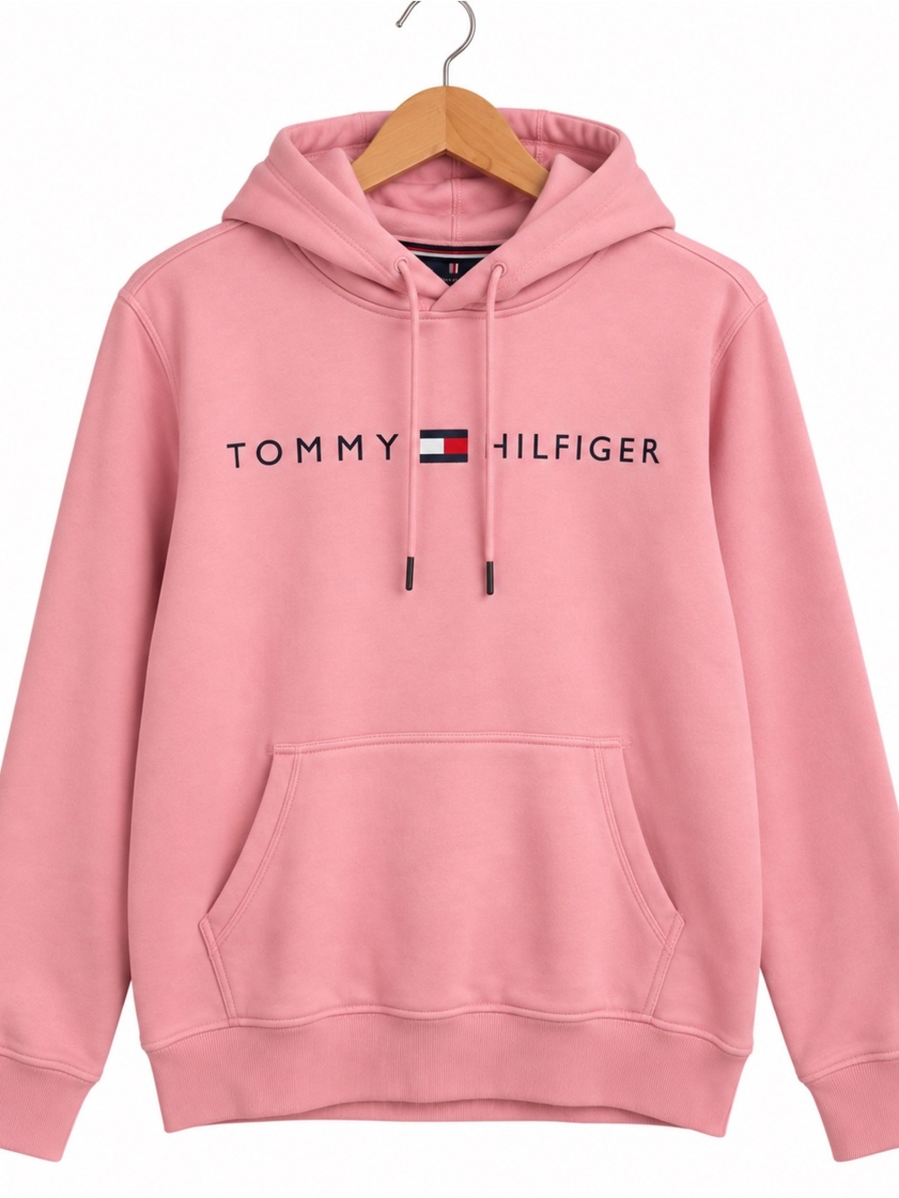 Tommy Hilfiger Pink Logo Crewneck Hoodie